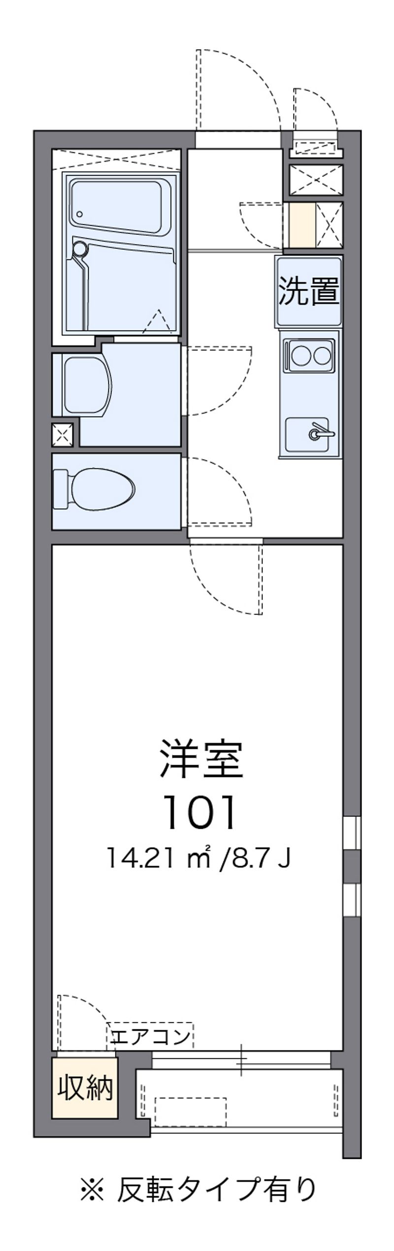 クレイノＨＡＮＡ 間取図