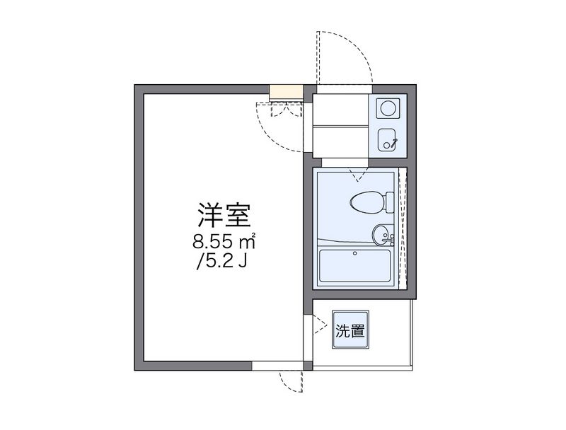 レオパレス中台第２ 間取図