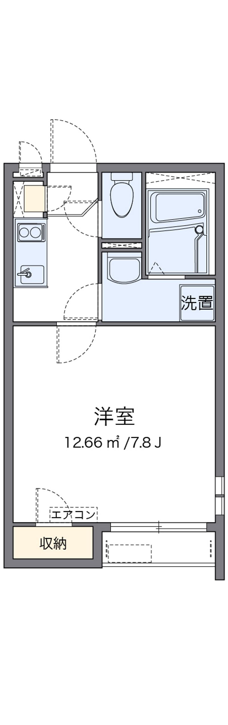 クレイノメイプル西大寺 間取図