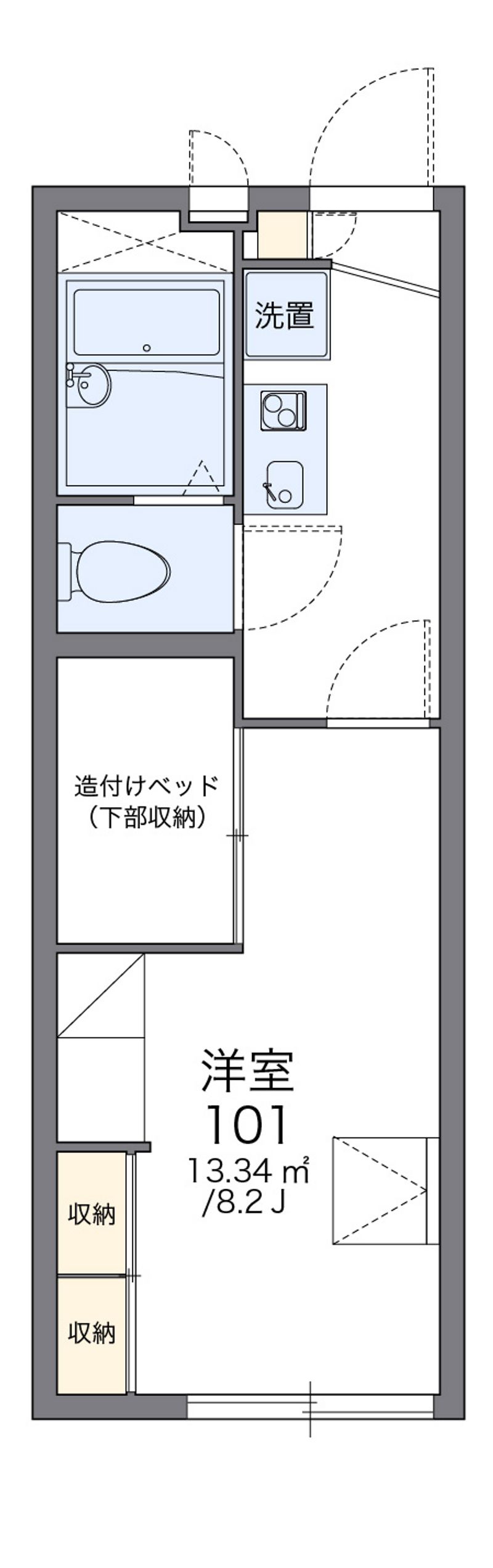 レオパレススマイル長沢 間取図