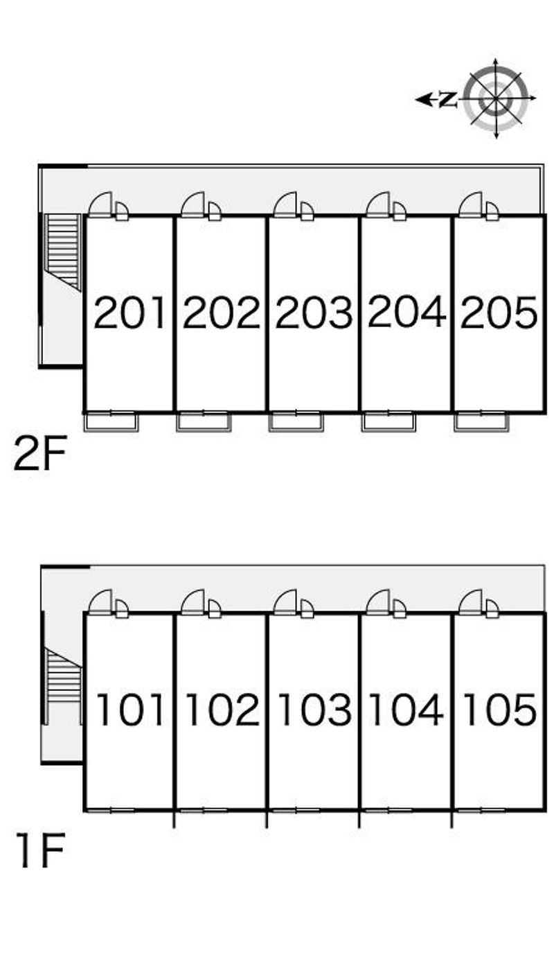 レオパレスグリーンピア太田 間取り配置図