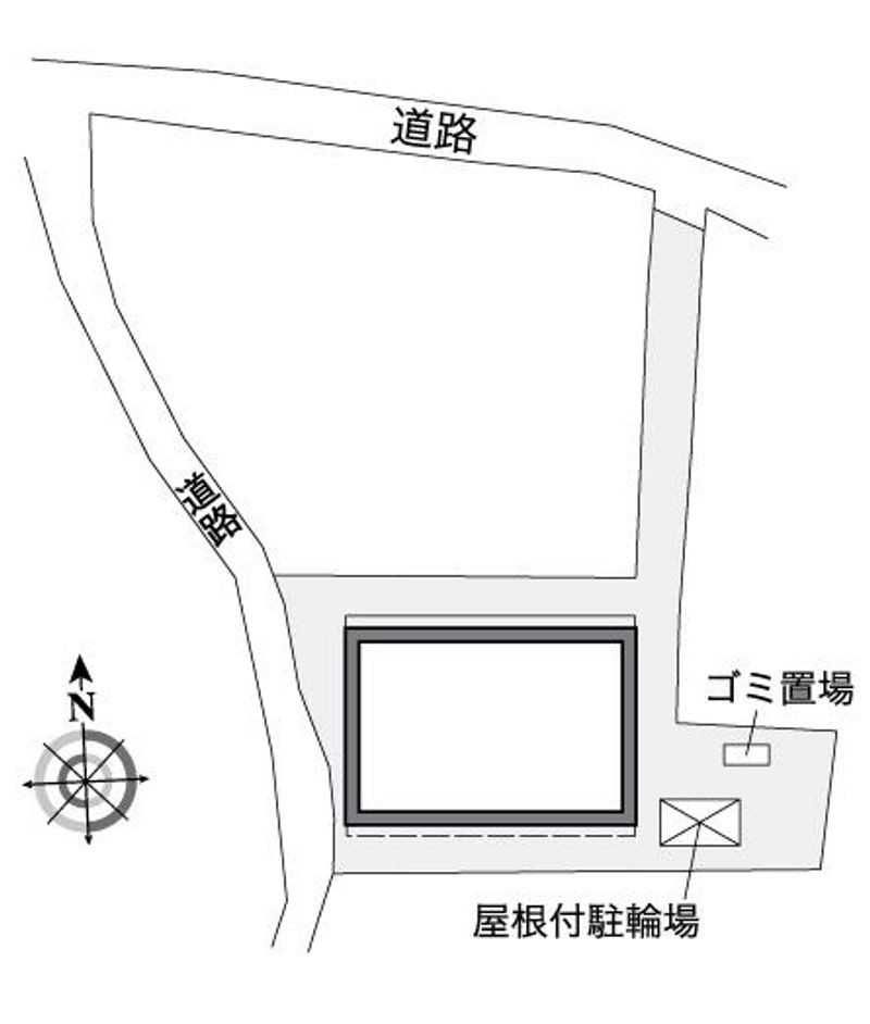 レオパレスハートフル西大寺 配置図