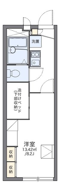 レオパレス唐池公園 間取り図