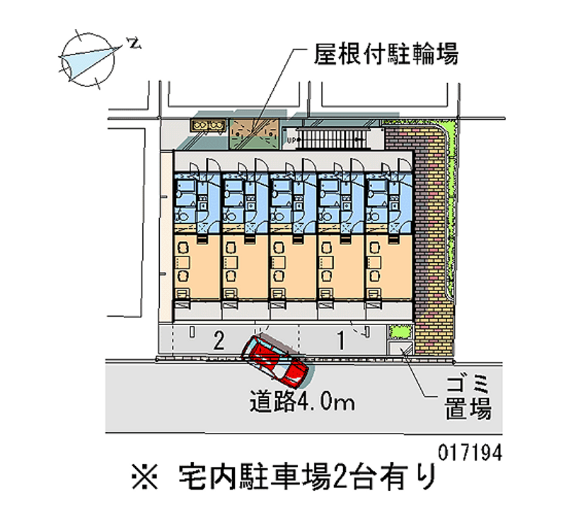 レオパレス太子橋 区画図