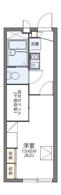 レオパレスＧフォレスト沼袋 間取り図