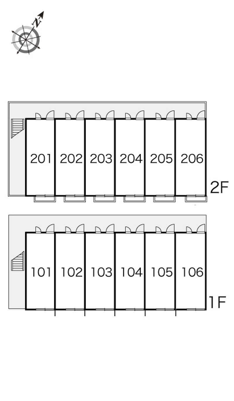 レオパレスミドリノ 間取り配置図