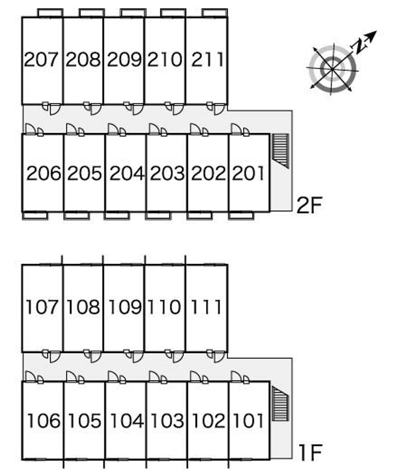 レオパレスグローリア 間取配置図