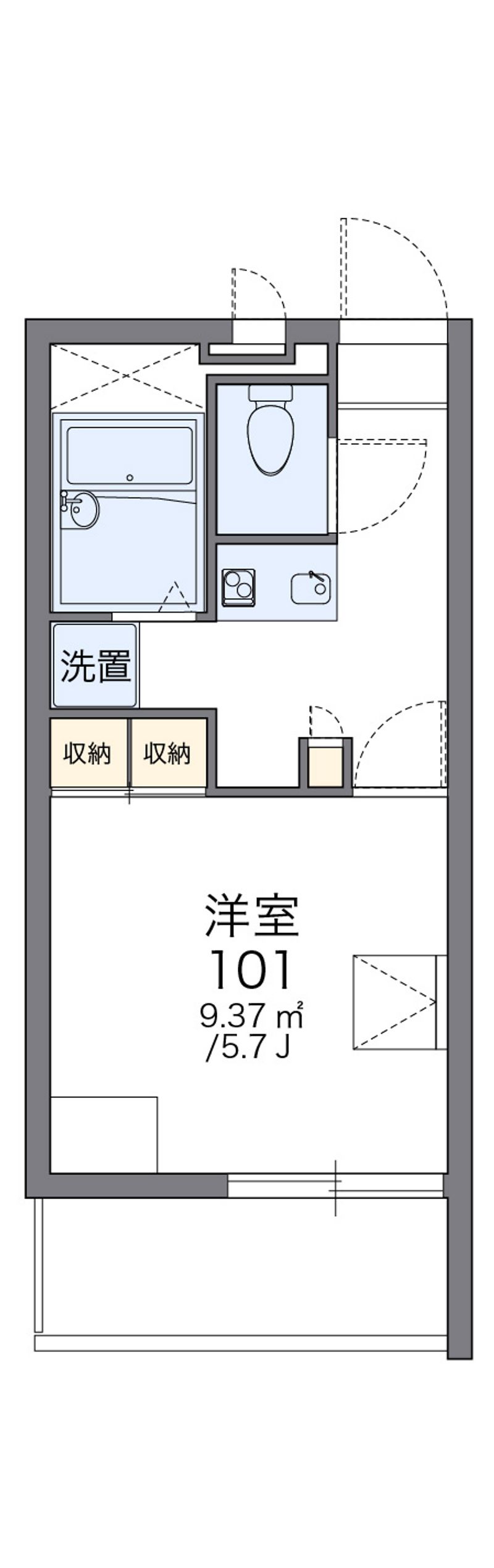 レオパレス早苗 間取図