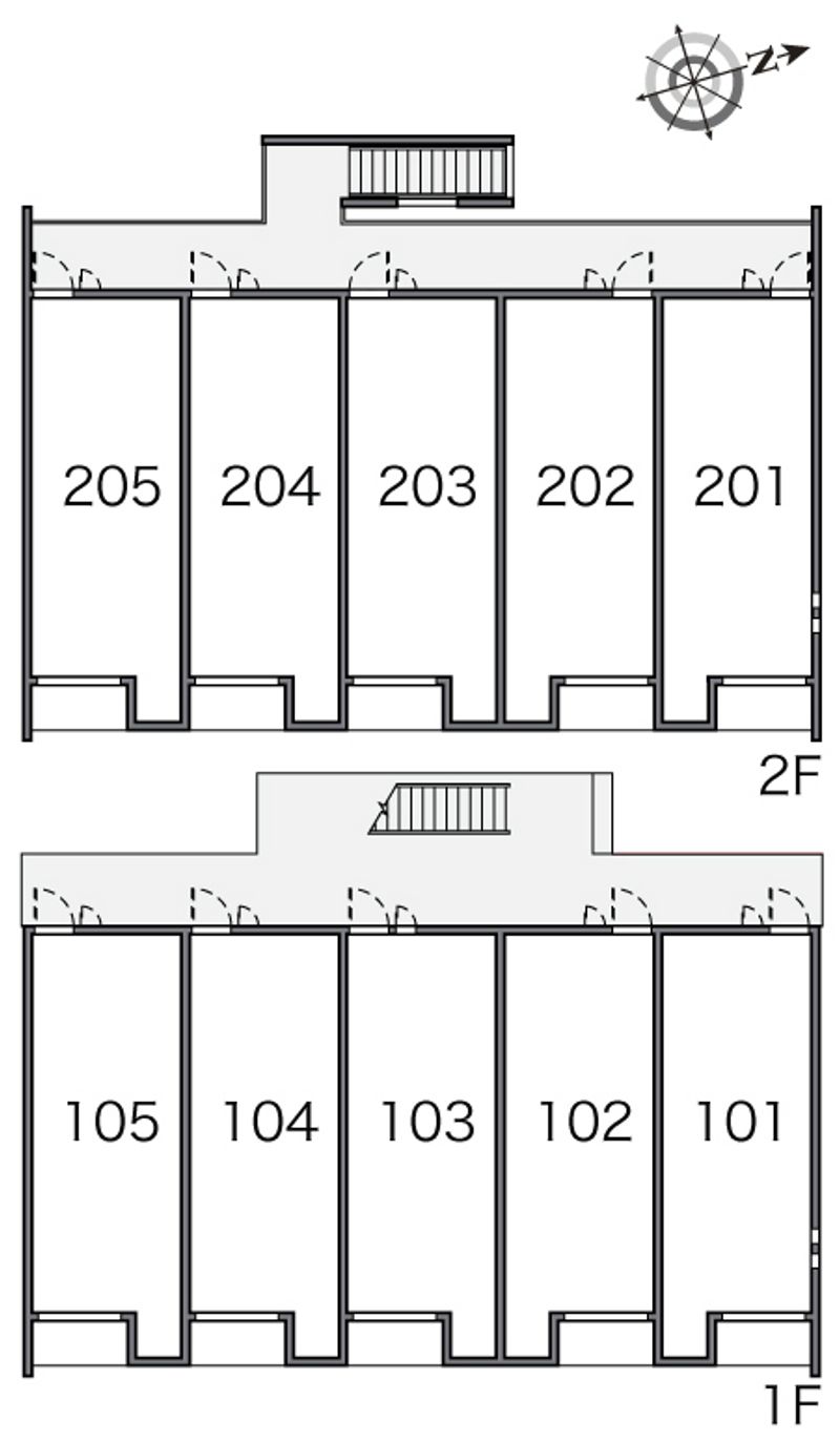 クレイノ寺津 間取配置図