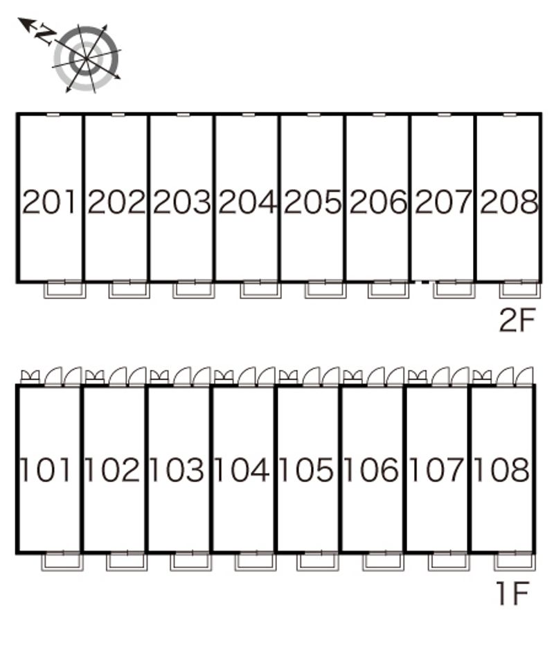 レオパレスエ・アロール 間取り配置図