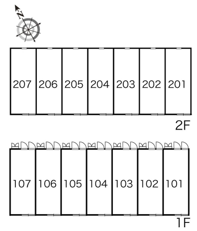 レオパレスさくら荘 間取配置図