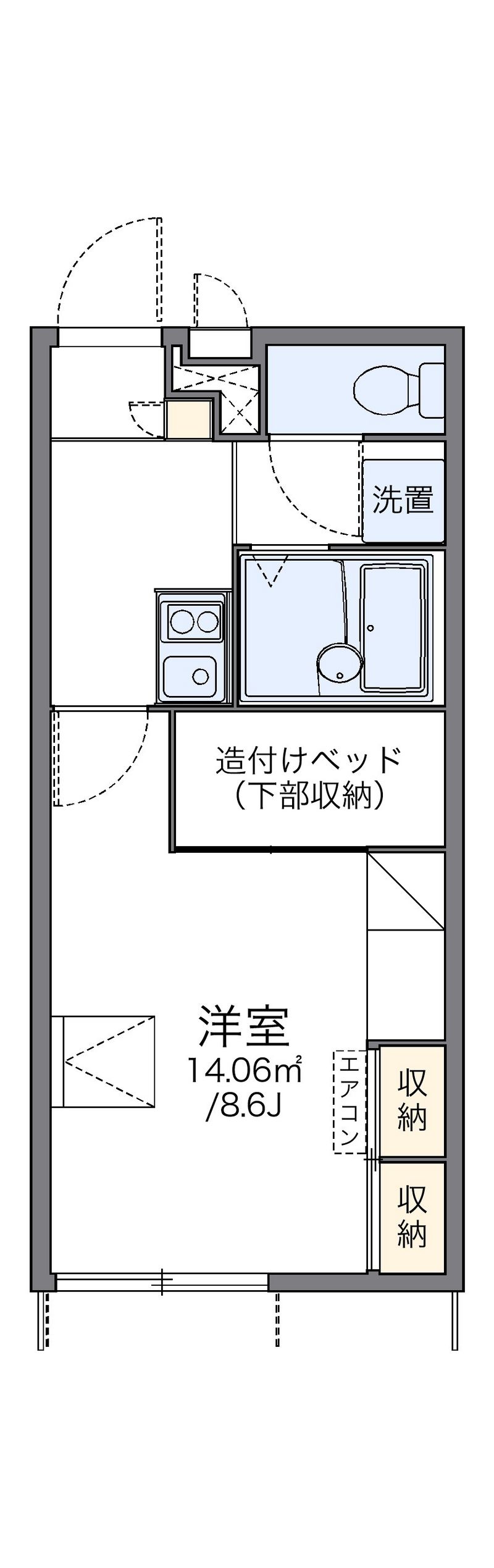 レオパレスＦＯＲＥＶＥＲ 間取図