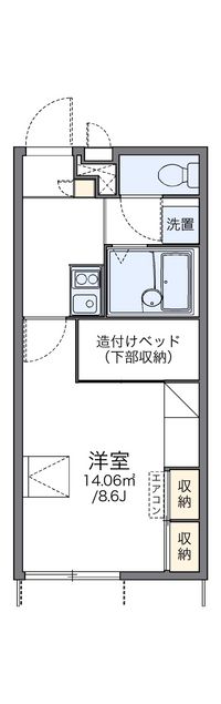 レオパレスＦＯＲＥＶＥＲ 間取り図