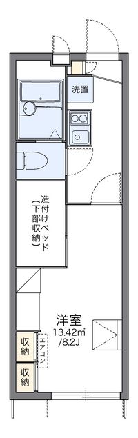 レオパレスクレインコート田中 間取り図