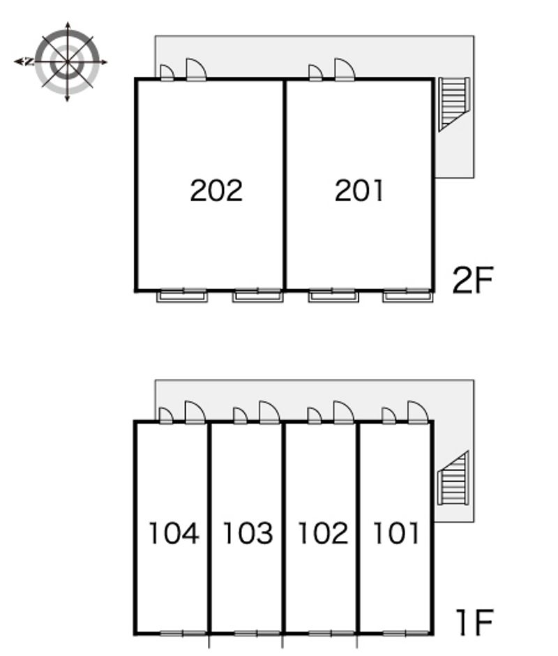 レオパレスアザレーア 間取り配置図