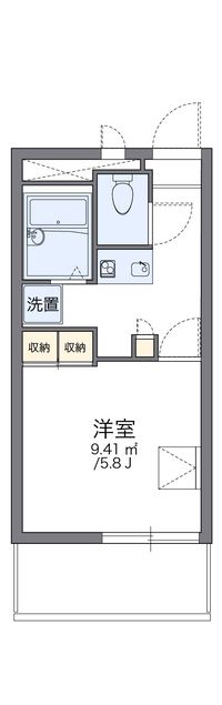 レオパレスビスタヒガワ 間取り図