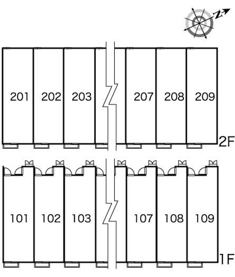 レオパレスきつねづか 間取り配置図