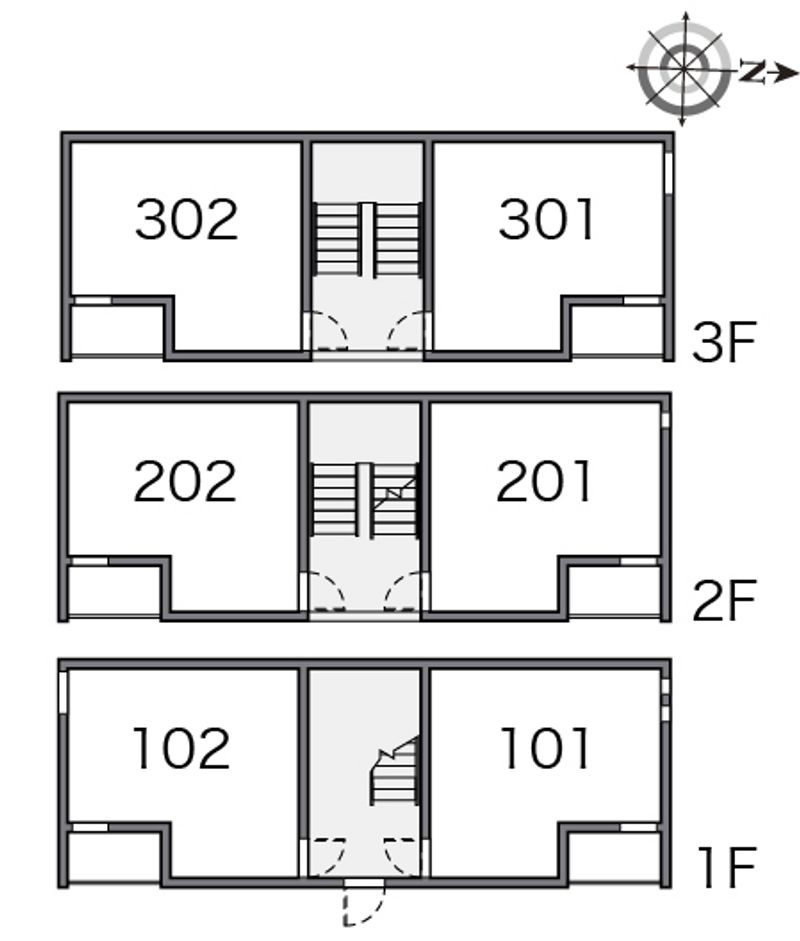 クレイノモンベルジェ 間取配置図