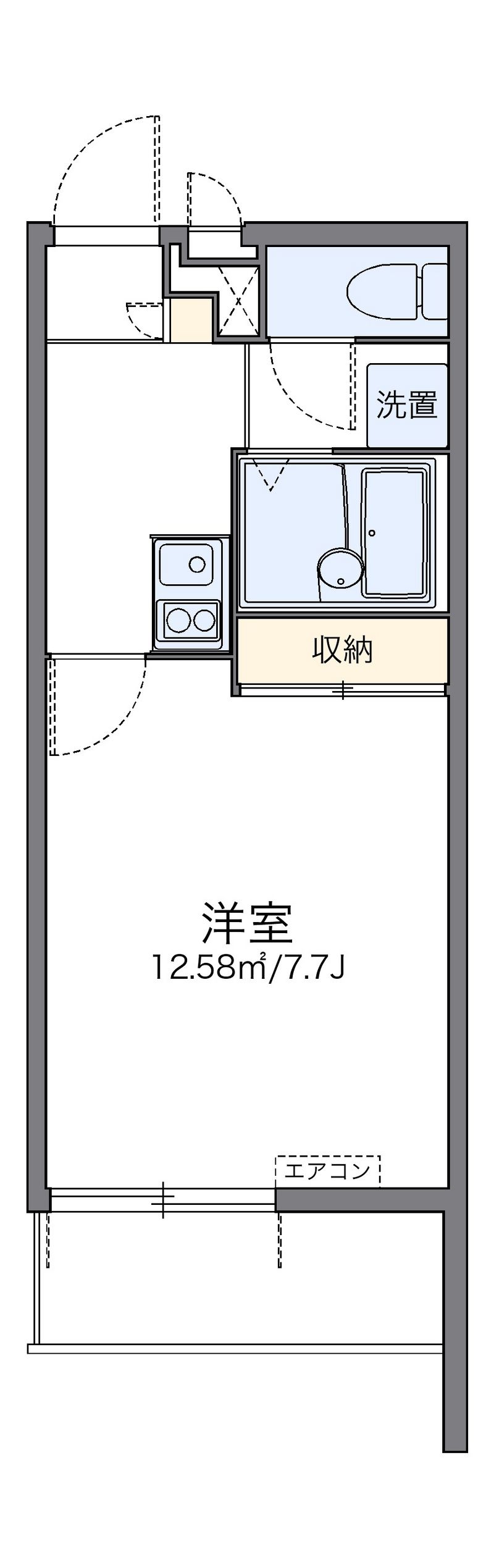 レオパレスＹＡＭＡＺＡＫＩ 間取図