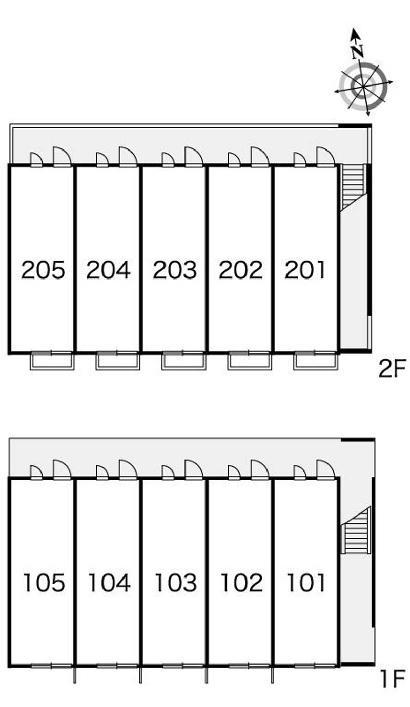レオパレスサンガーデン 間取配置図