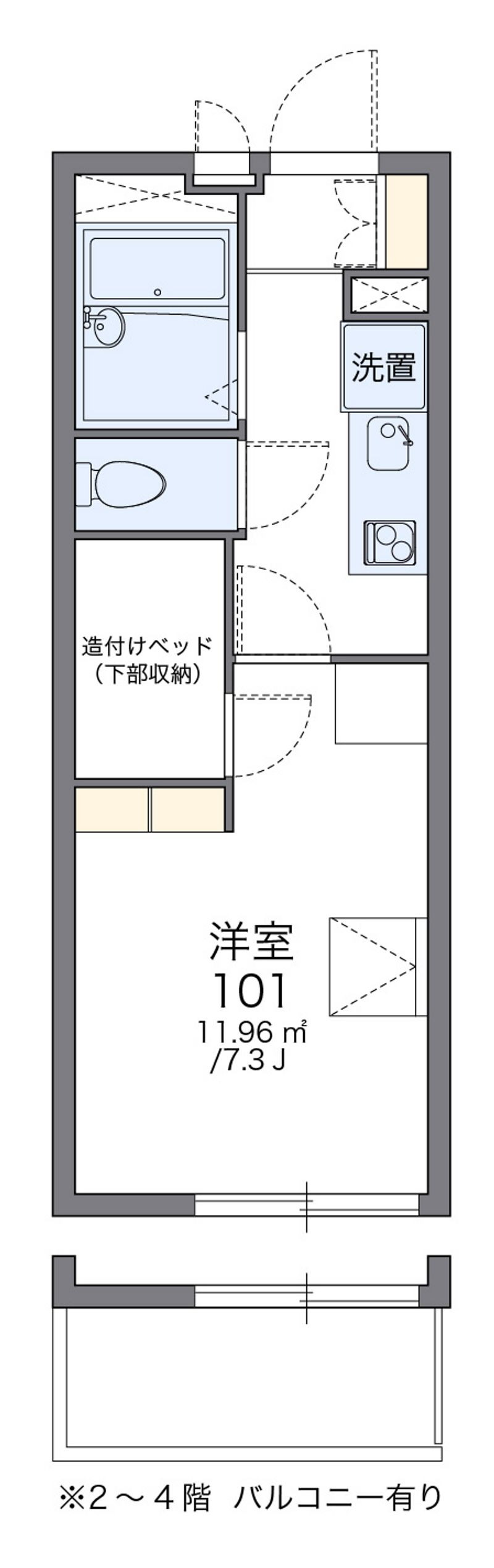レオパレスＧＯＹＡ 間取図