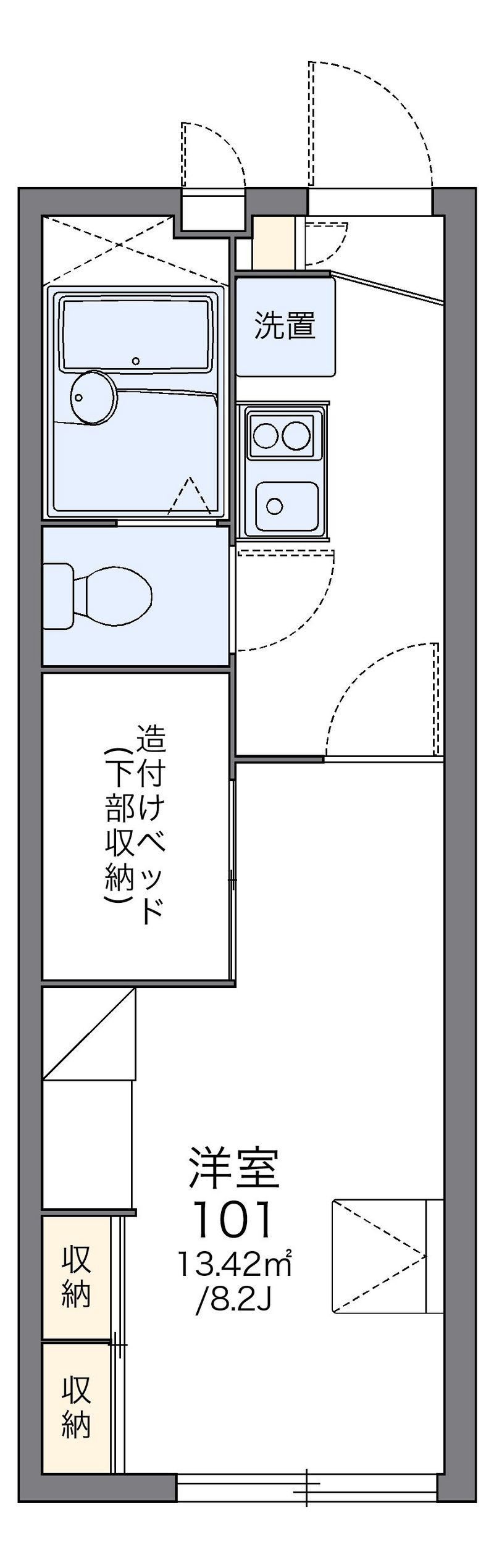 レオパレスガーデンハイム 間取図
