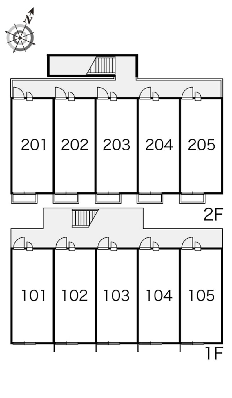 レオパレスサンヒルズ旭耀 間取り配置図