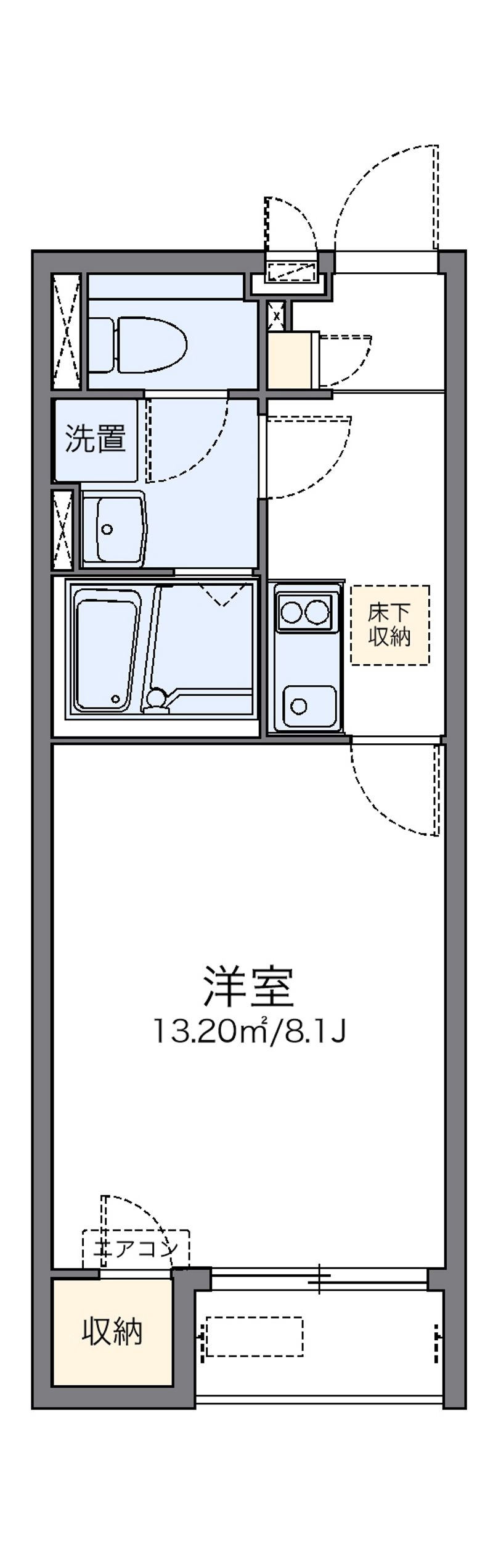 レオネクストなつみⅡ 間取図