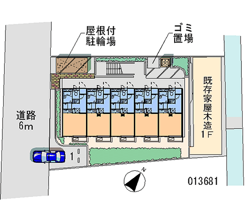 レオパレスプリモ 月極駐車場