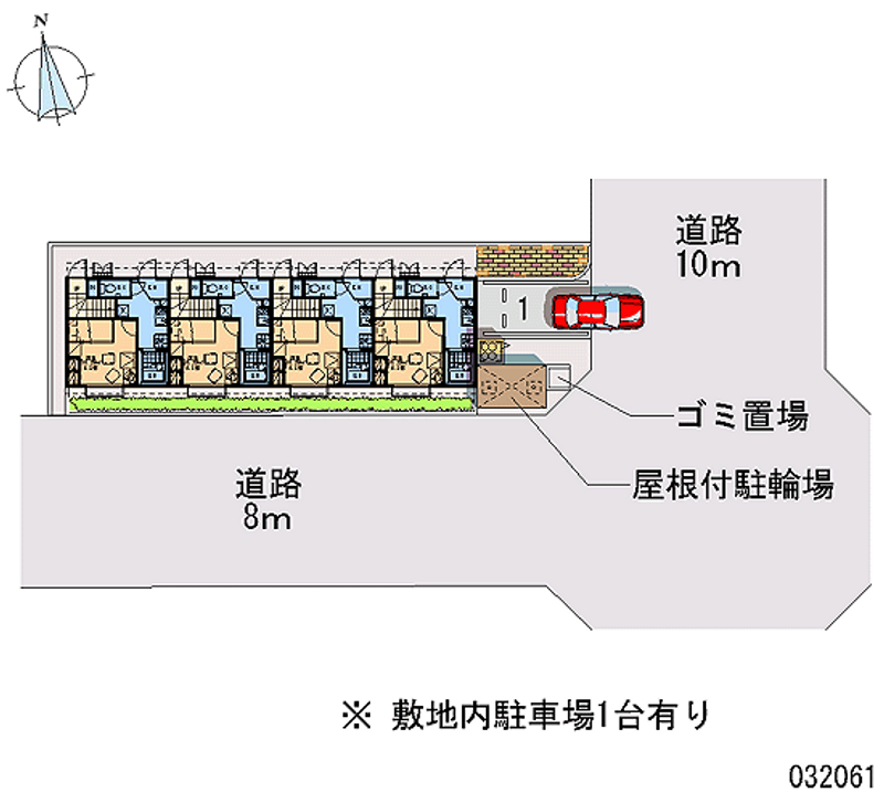 レオパレスノーブル 月極駐車場