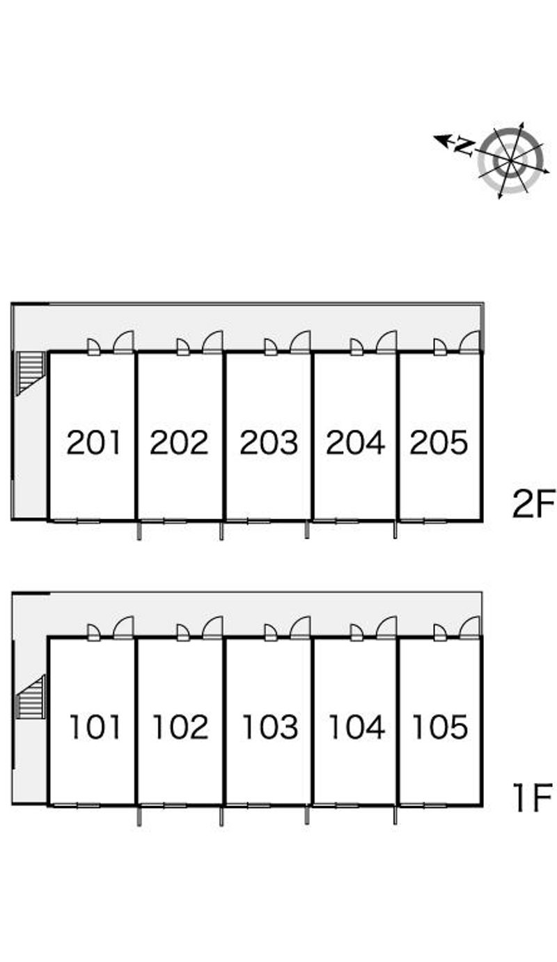 レオパレス越 間取配置図