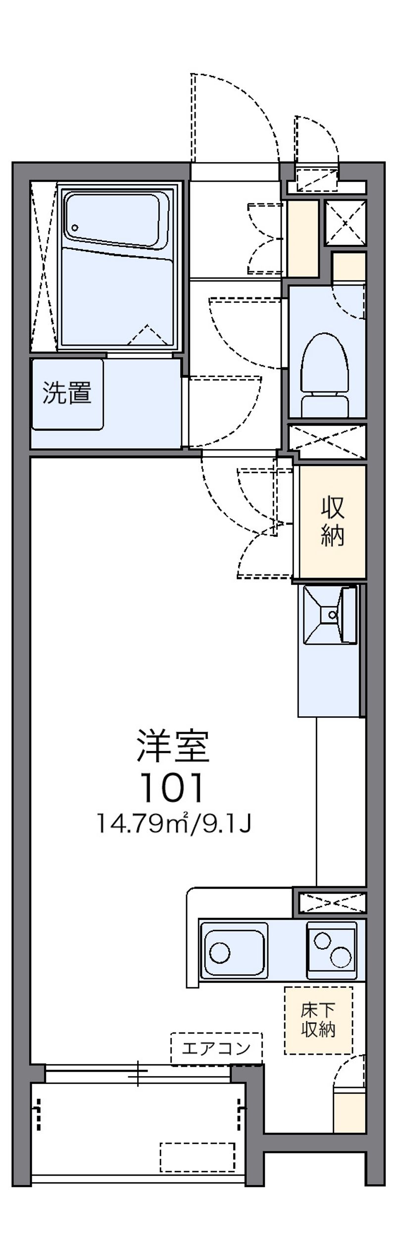 レオネクストカメリアレインⅢ 間取図