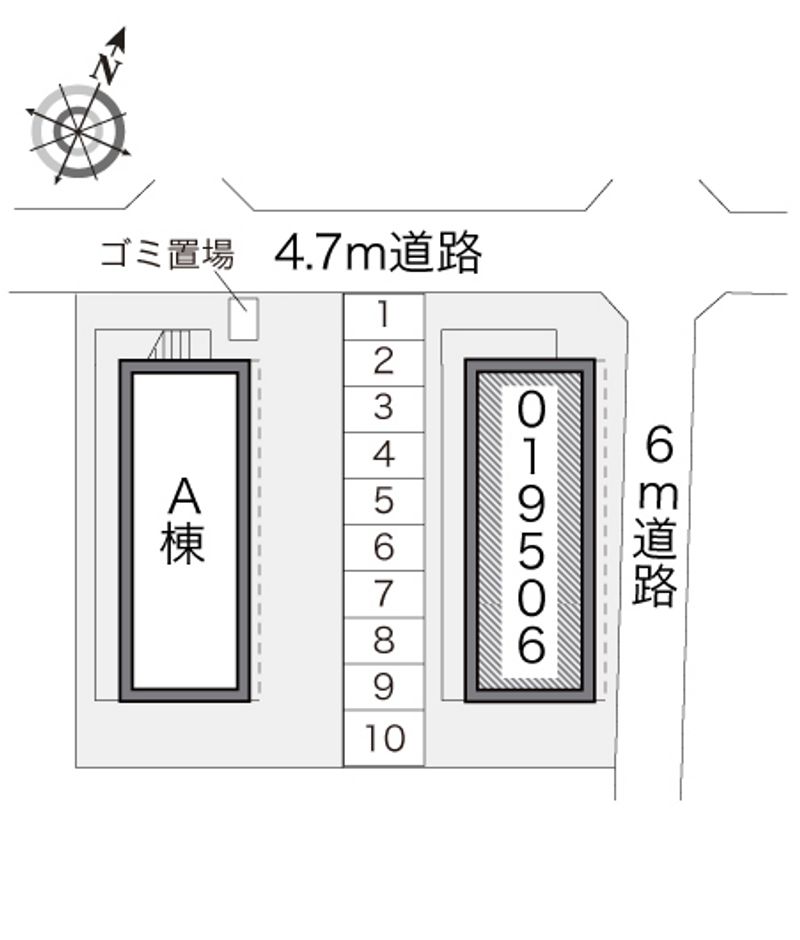 レオパレスガット 配置図