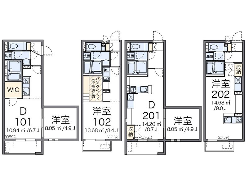 ミランダプレジールＭ 間取図