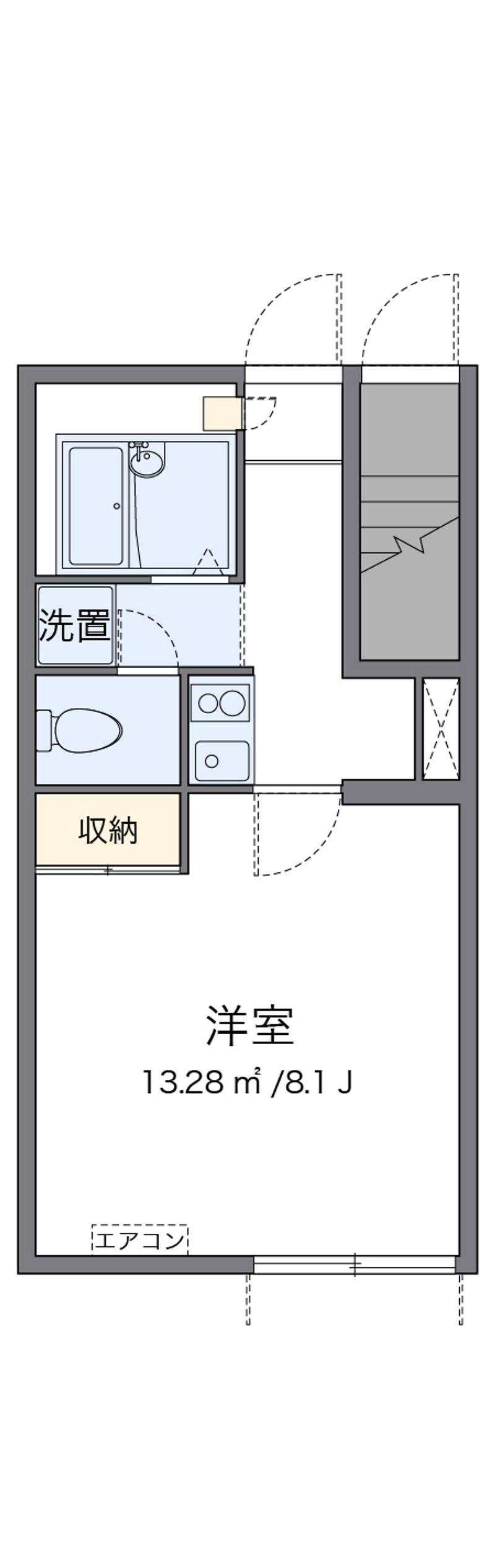 レオパレスツリートップ 間取図