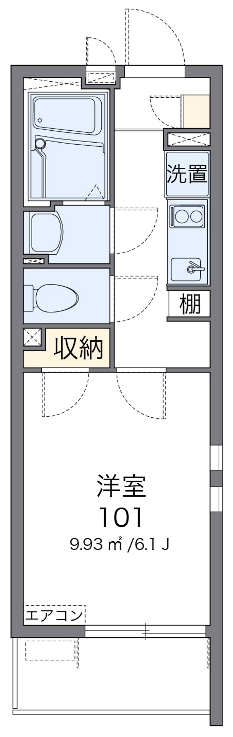 クレイノシャトレー栗木 間取図