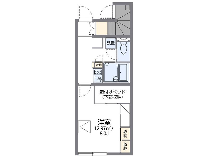 レオパレスわかば 間取図