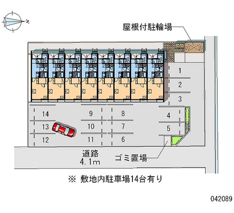 レオネクストアビタシオン春日 月極駐車場