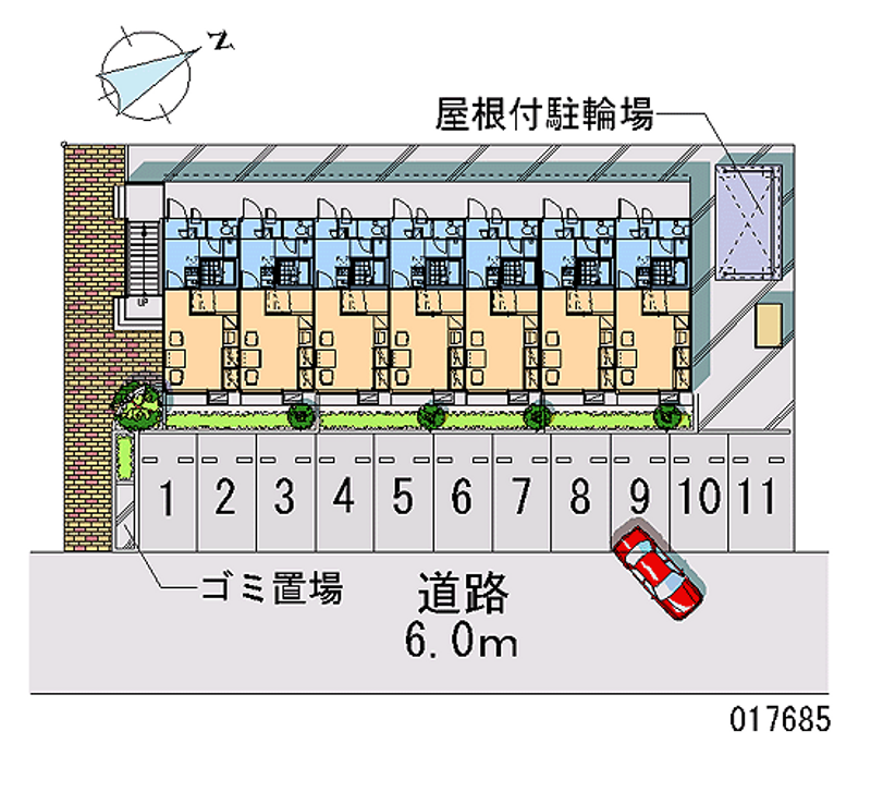 レオパレス白山台 月極駐車場