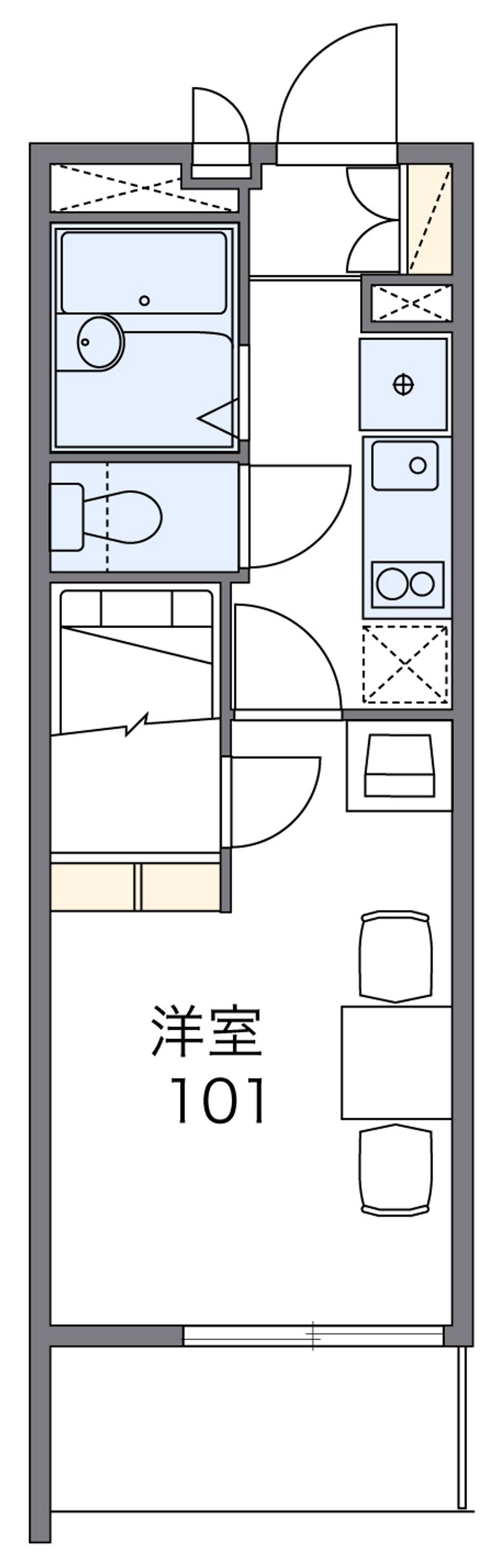 レオパレスセントグレースＡ 間取図