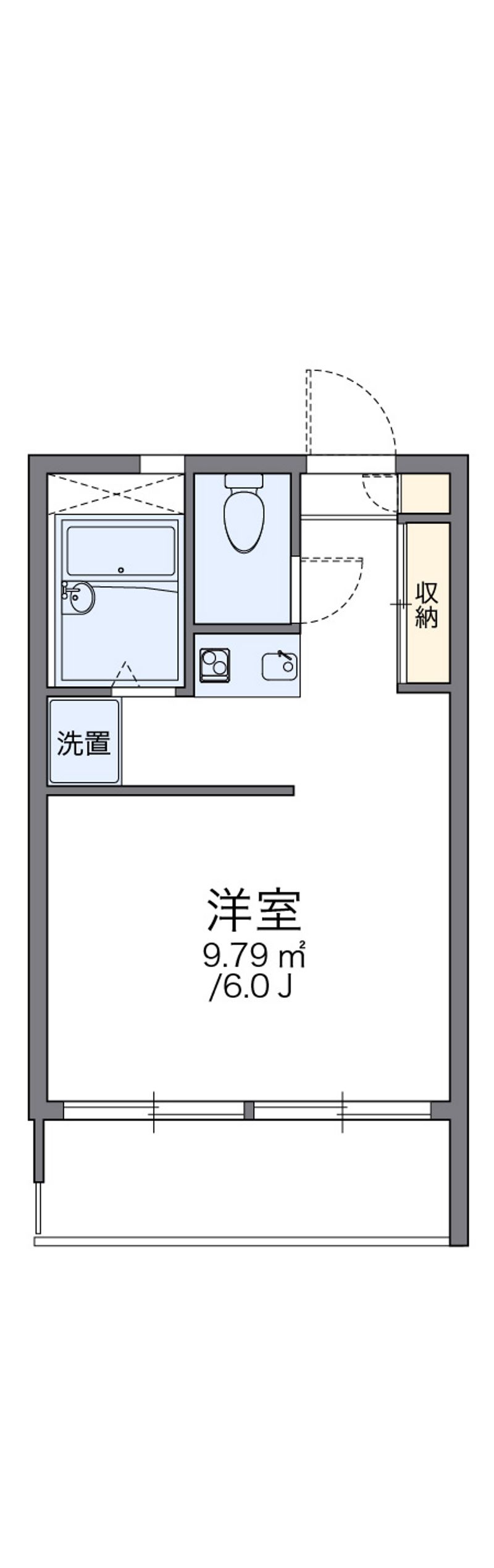 レオパレスふなとやま 間取図