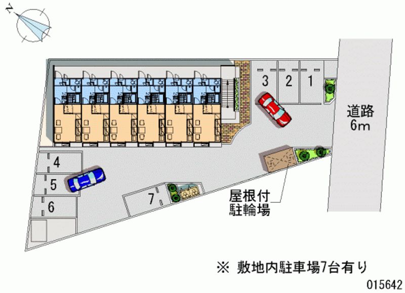 レオパレスクレール 月極駐車場