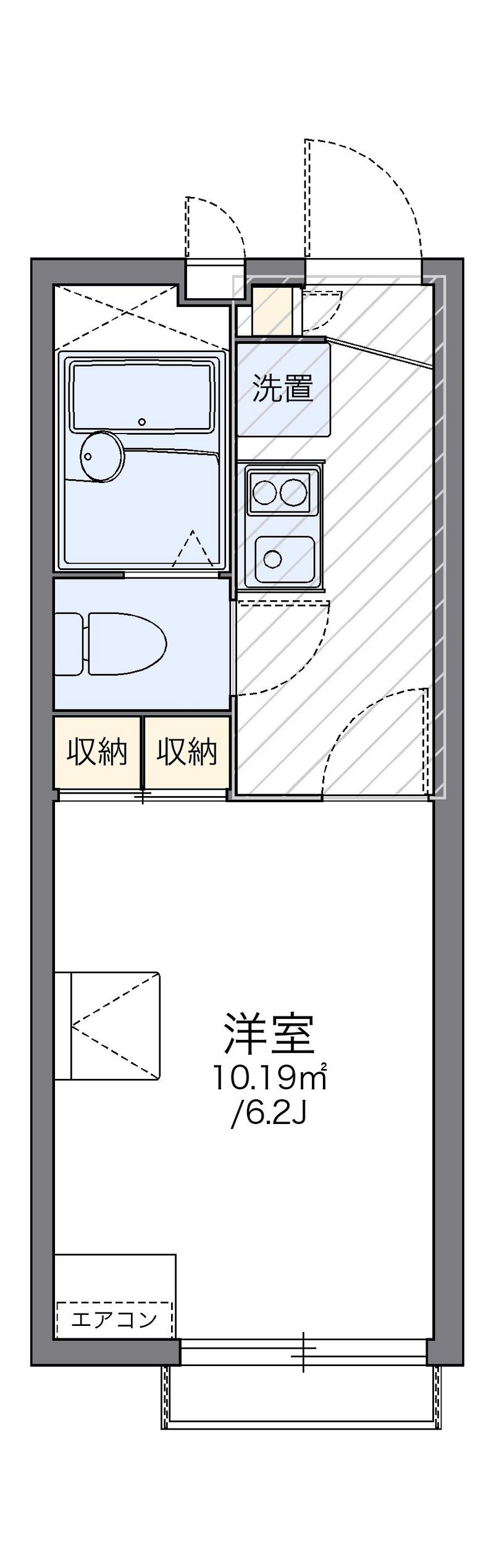 レオパレス広貴Ｅ 間取図