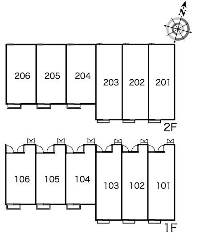 レオパレスエルドラド 間取配置図