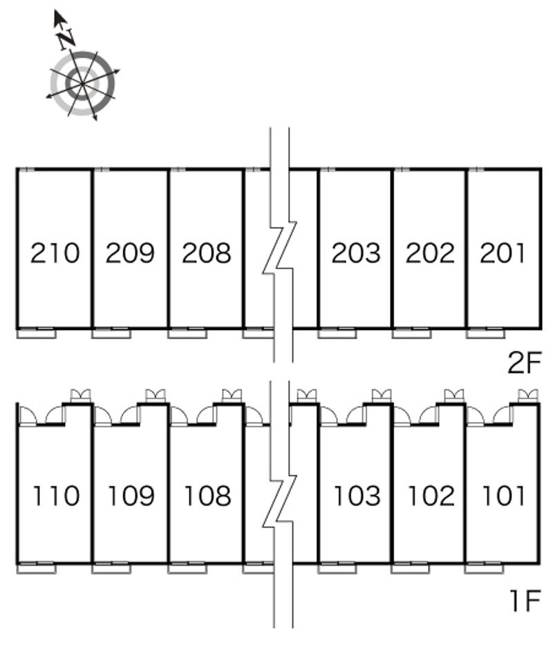 レオパレスエスピナカⅡ 間取配置図