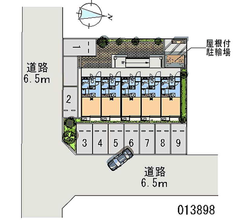 レオパレスノースシャトー 月極駐車場