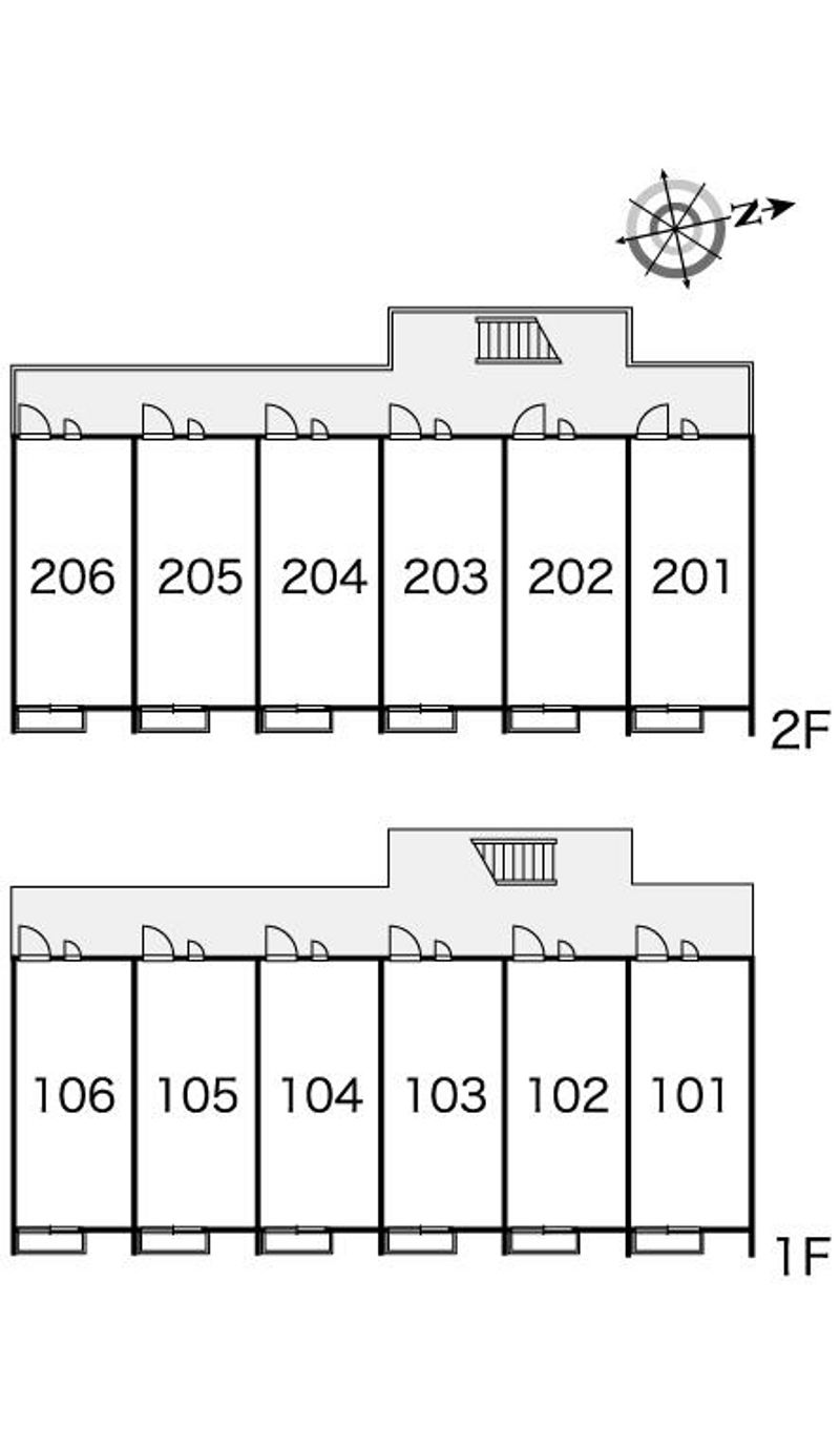レオパレス南風 間取配置図