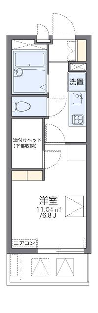 レオパレスシャルム宝 間取り図