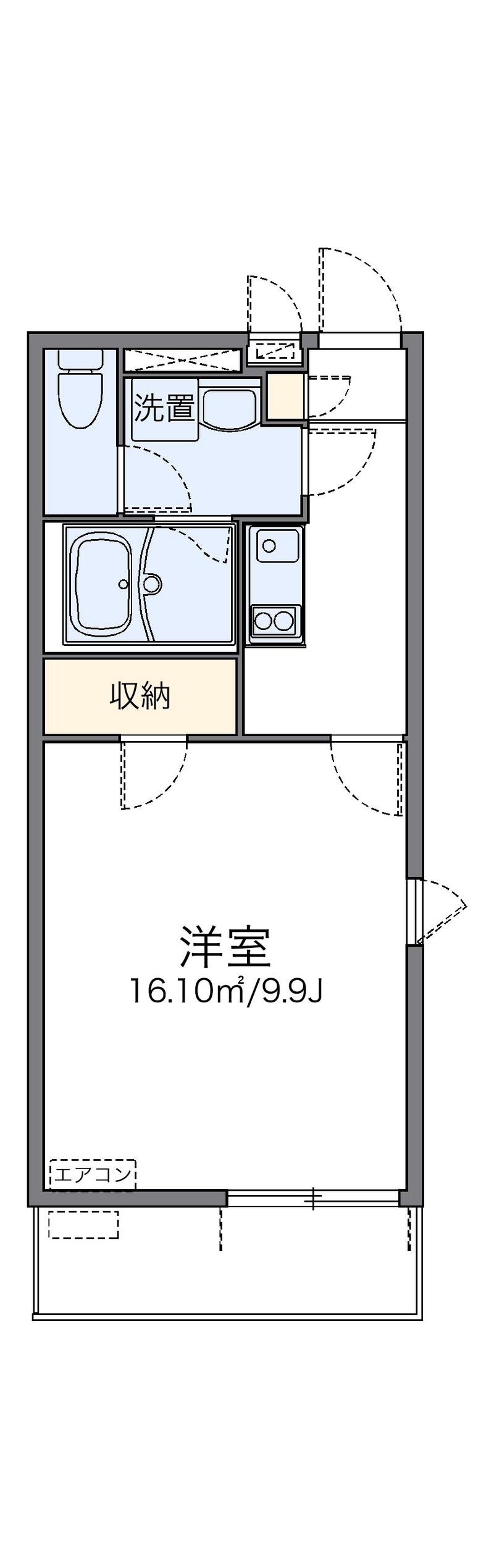 レオネクストＫＯＲＡＫＵⅢ 間取図