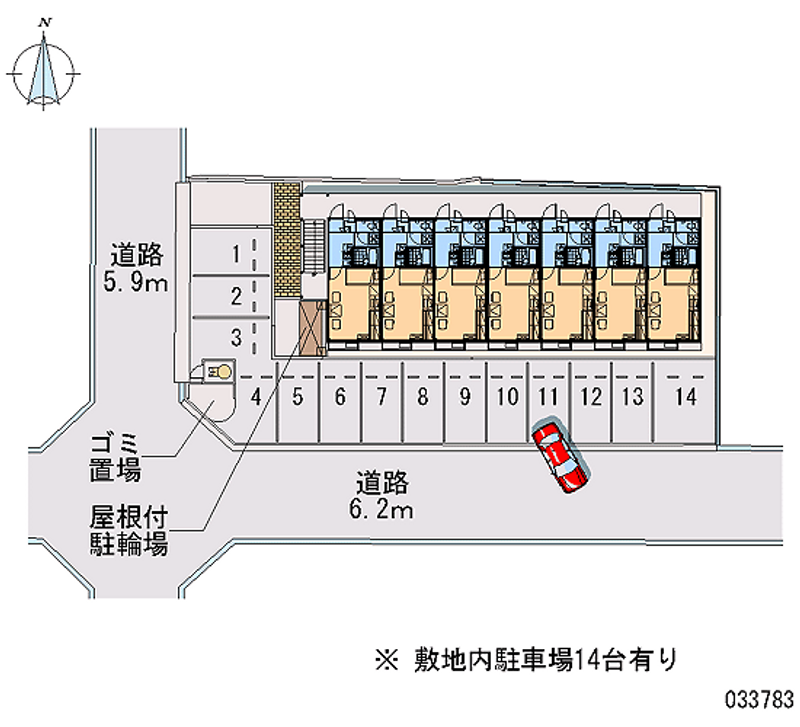 レオパレス青葉台 月極駐車場